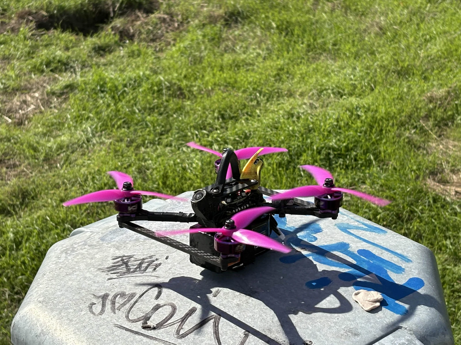 Assembled HexR5 V2 development build with horizontal braces. Electronics and accessories are not included.