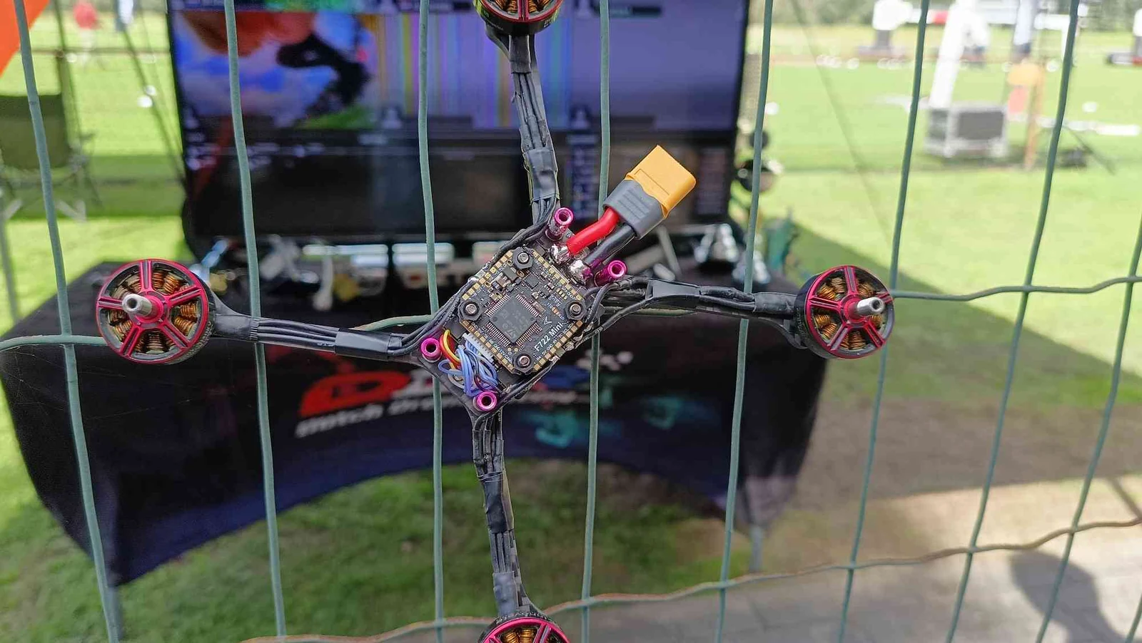 HexR5 build detail with electronics installed. Electronics are not included.